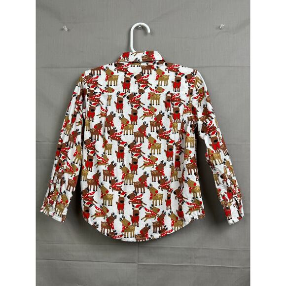 The Children's Place Toddler Boy Festive Reindeer Long Sleeve Shirt, Size 3T EUC - Picture 3 of 5